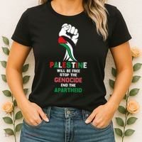 Palestine Will Be Free Stop The Genocide End The Apartheid  Women's T-Shirt thumb 2