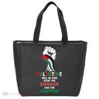 Palestine Will Be Free Stop The Genocide End The Apartheid  Tote Bag thumb 0