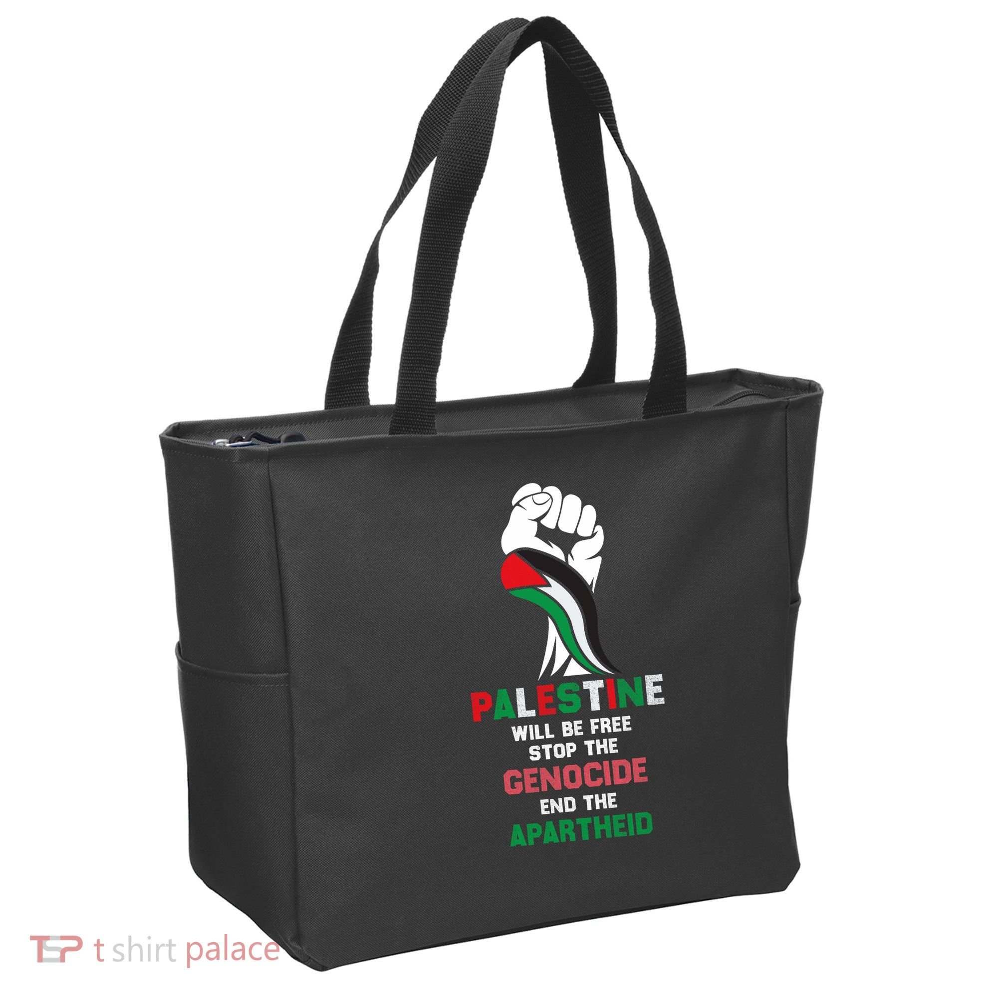 Palestine Will Be Free Stop The Genocide End The Apartheid  Tote Bag