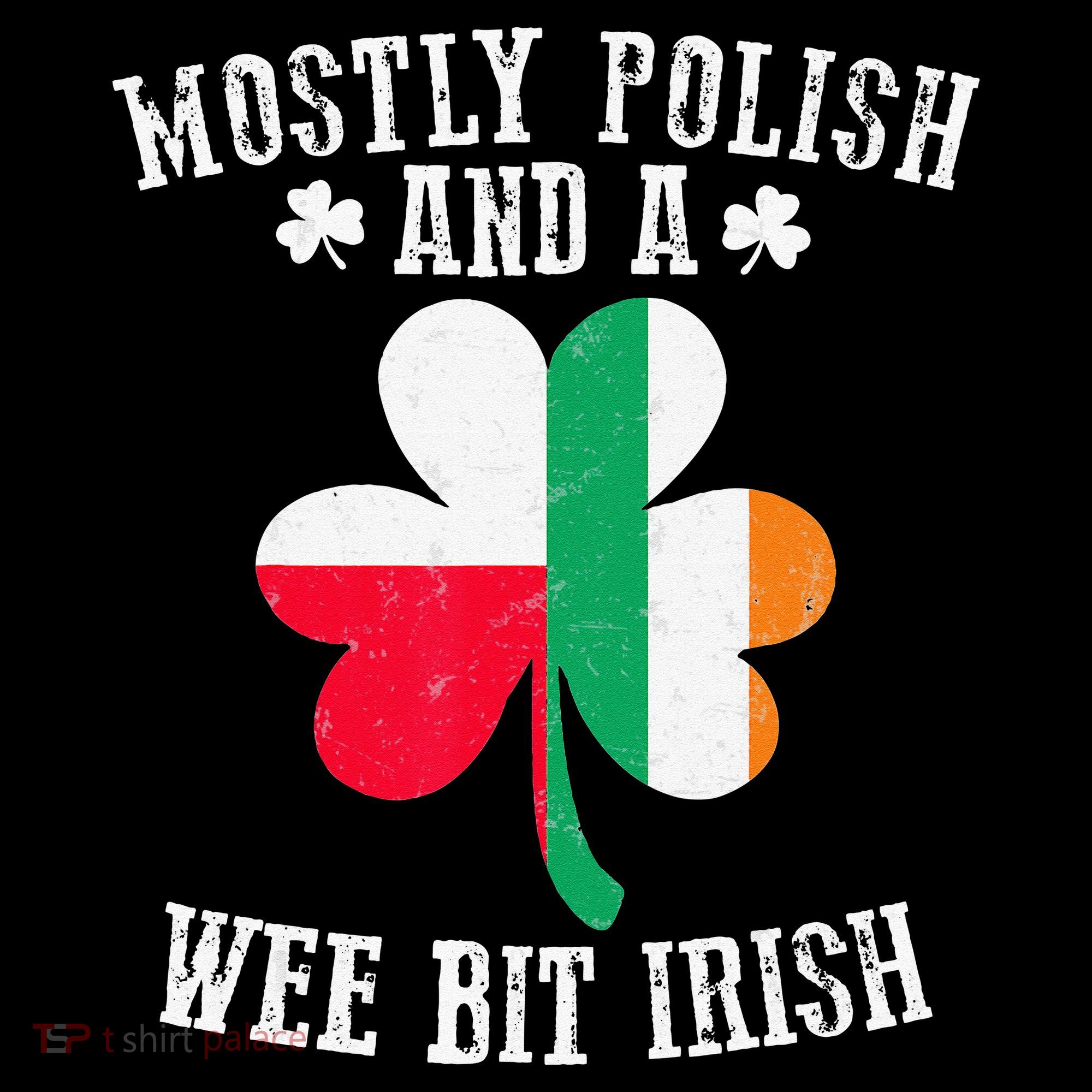 Polish Wee Bit Irish Poland Funny St Patricks Day Women's Hoodie