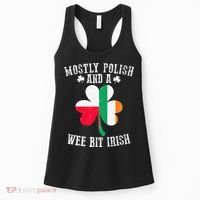 Polish Wee Bit Irish Poland Funny St Patricks Day Women's Tank Top thumb 0