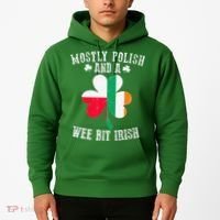 Polish Wee Bit Irish Poland Funny St Patricks Day Hoodie thumb 2