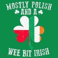 Polish Wee Bit Irish Poland Funny St Patricks Day Mousepad thumb 1