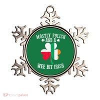Polish Wee Bit Irish Poland Funny St Patricks Day Ornament thumb 0