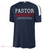 Pastor Warning Church Religious Faith Jesus Funny Christian Sport-Tek Competitor United Soccer Jersey thumb 2