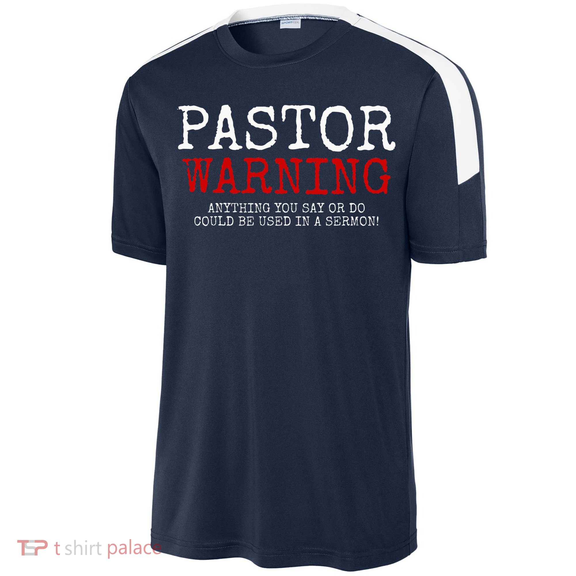 Pastor Warning Church Religious Faith Jesus Funny Christian Sport-Tek Competitor United Soccer Jersey