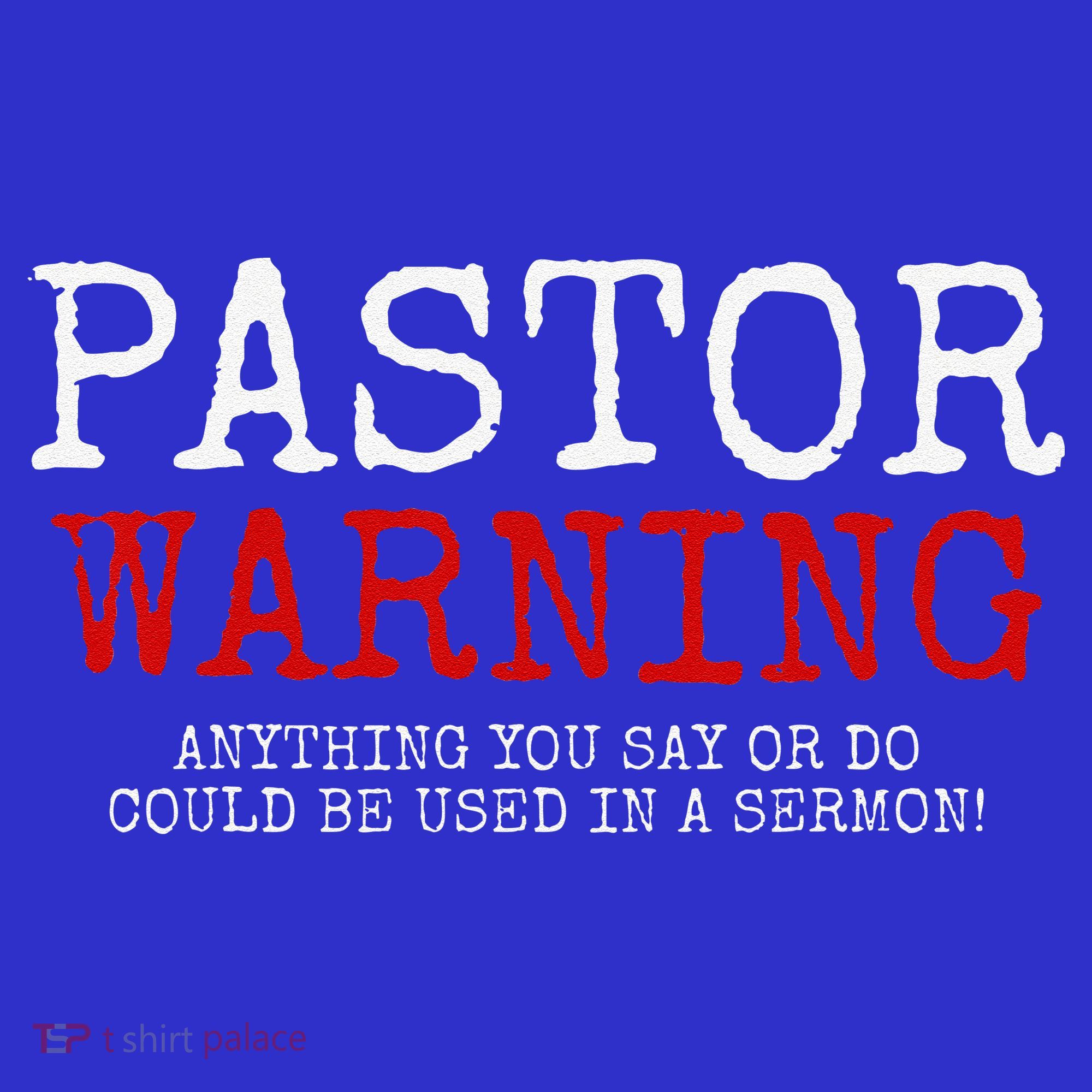 Pastor Warning Church Religious Faith Jesus Funny Christian Long Sleeve Shirt