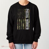 Postal Worker Camouflage American Flag Us Postal Service Women's Sweatshirt thumb 0