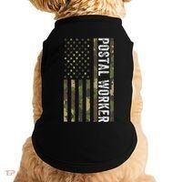 Postal Worker Camouflage American Flag Us Postal Service Doggie Tank thumb 0