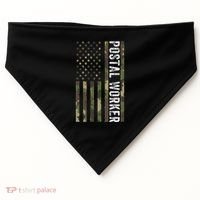 Postal Worker Camouflage American Flag Us Postal Service USA-Made Doggie Bandana thumb 0