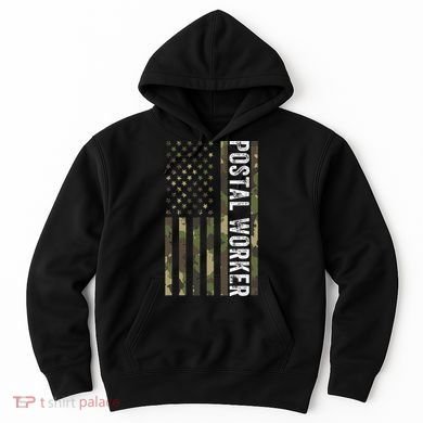 Postal Worker Camouflage American Flag Us Postal Service Hoodie