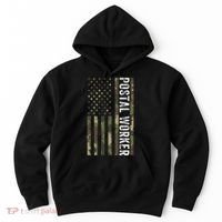 Postal Worker Camouflage American Flag Us Postal Service Hoodie thumb 0