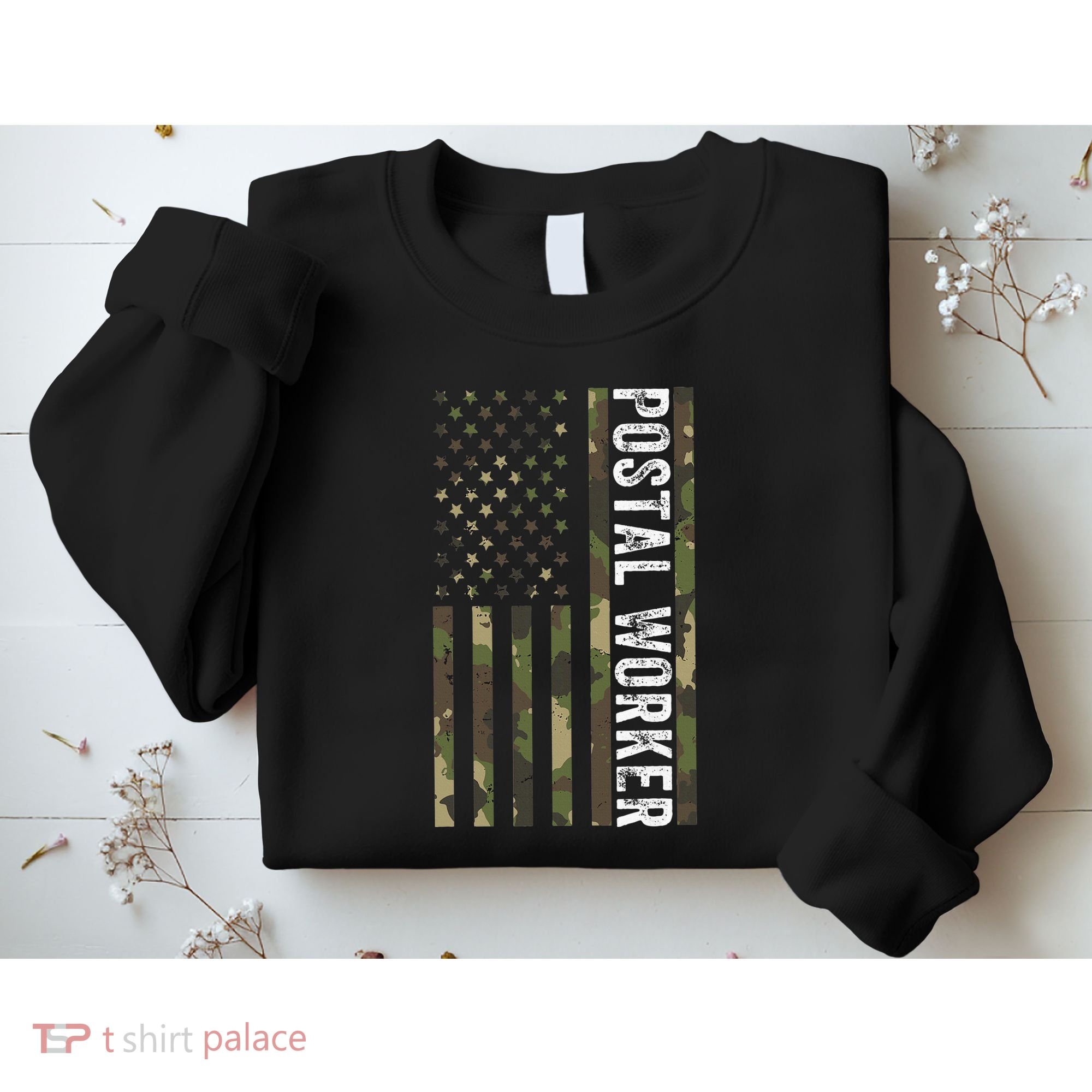 Postal Worker Camouflage American Flag Us Postal Service Sweatshirt