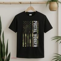 Postal Worker Camouflage American Flag Us Postal Service T-Shirt thumb 2