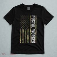 Postal Worker Camouflage American Flag Us Postal Service T-Shirt thumb 5