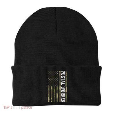 Postal Worker Camouflage American Flag Us Postal Service Beanie