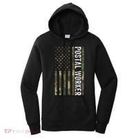 Postal Worker Camouflage American Flag Us Postal Service Women's Hoodie thumb 0