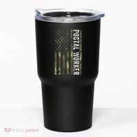 Postal Worker Camouflage American Flag Us Postal Service Tumbler thumb 0