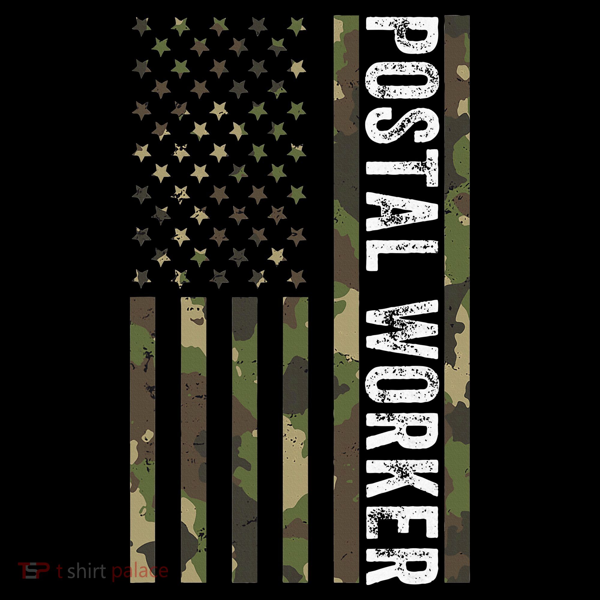 Postal Worker Camouflage American Flag Us Postal Service Mousepad