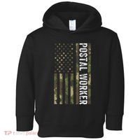 Postal Worker Camouflage American Flag Us Postal Service Toddler Hoodie thumb 0