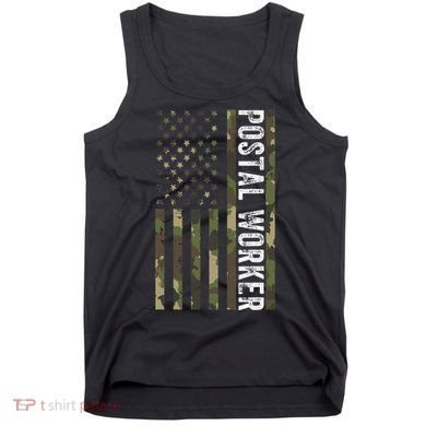 Postal Worker Camouflage American Flag Us Postal Service Tank Top