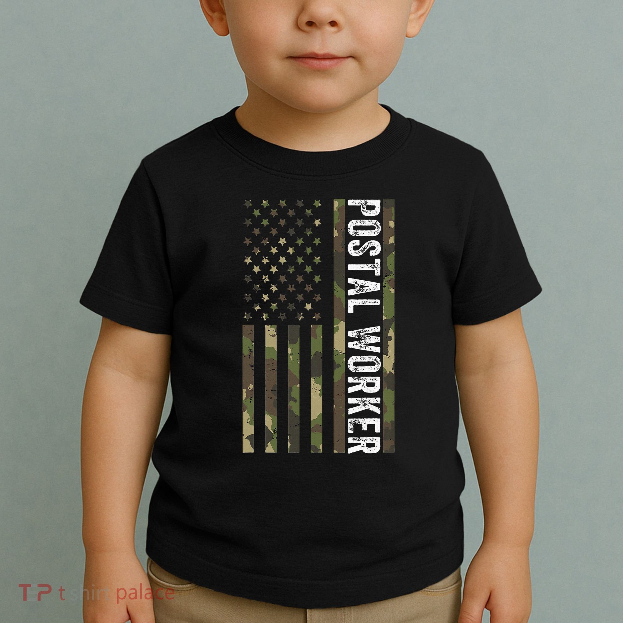 Postal Worker Camouflage American Flag Us Postal Service Toddler T-Shirt