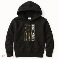 Postal Worker Camouflage American Flag Us Postal Service Kids Hoodie thumb 0