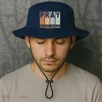Pray Without Ceasing Thessalonians 5:17 Bucket Hat thumb 2