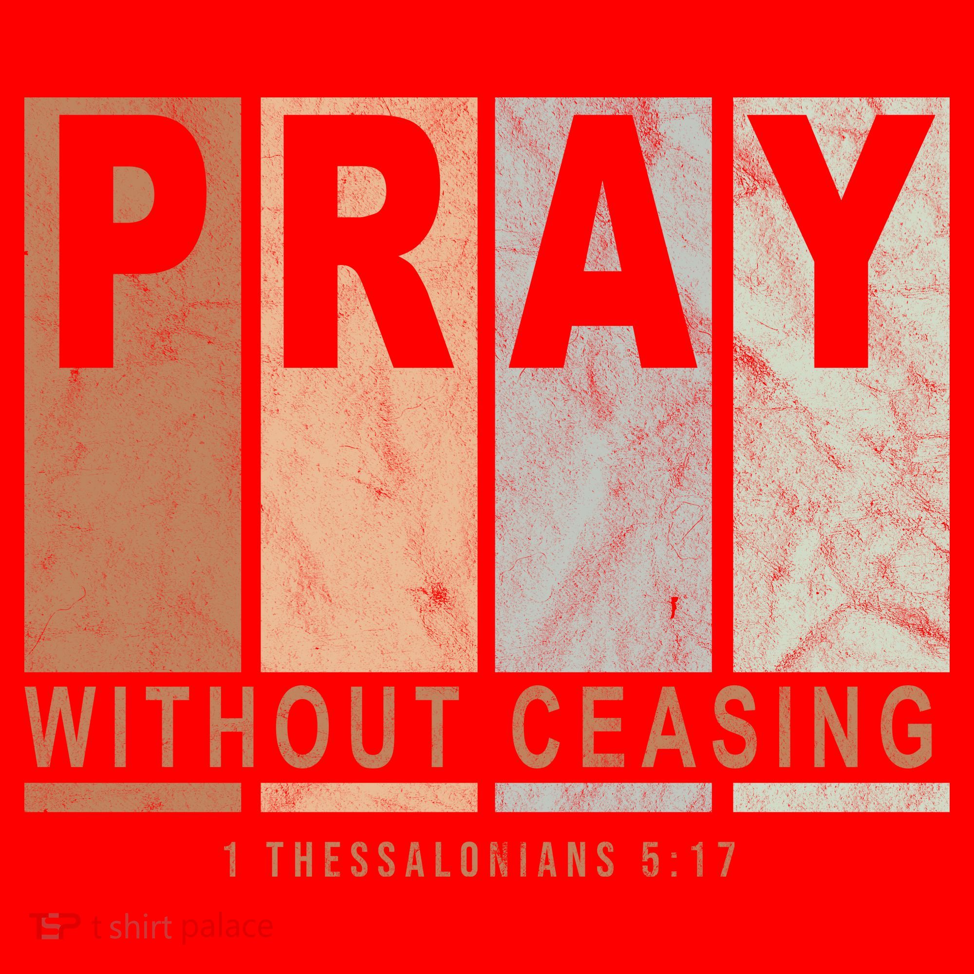 Pray Without Ceasing Thessalonians 5:17 Santa Hat