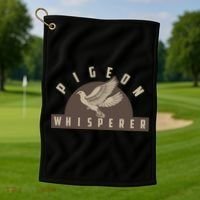 Pigeon Whisperer Cute Pigeon Racing Enthusiast Gift Golf Towel thumb 1