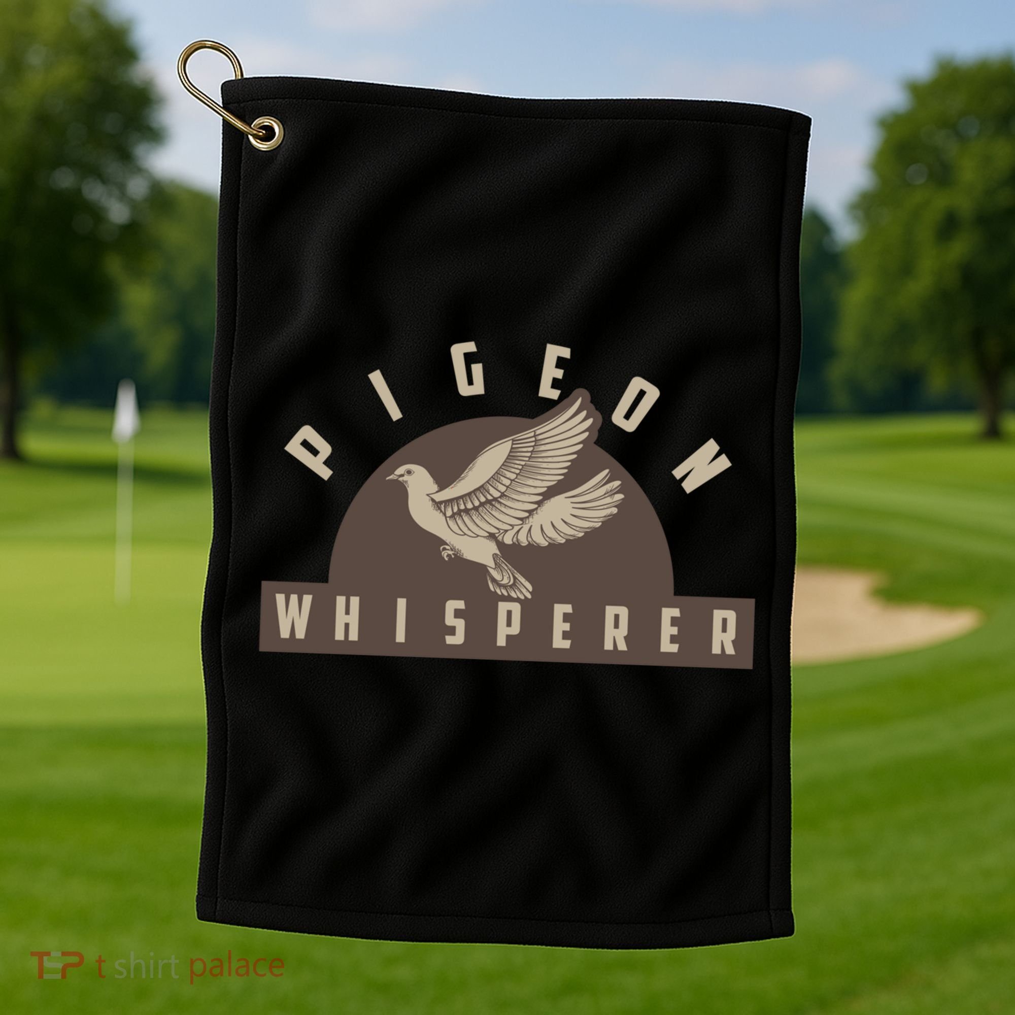 Pigeon Whisperer Cute Pigeon Racing Enthusiast Gift Golf Towel