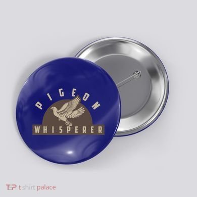 Pigeon Whisperer Cute Pigeon Racing Enthusiast Gift Button