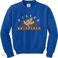 Pigeon Whisperer Cute Pigeon Racing Enthusiast Gift Kids Sweatshirt thumb 0