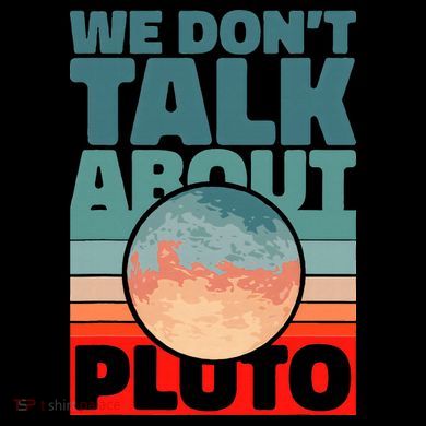 Planets We don't talk about pluto funny astronaut Stripe Pom Pom Beanie