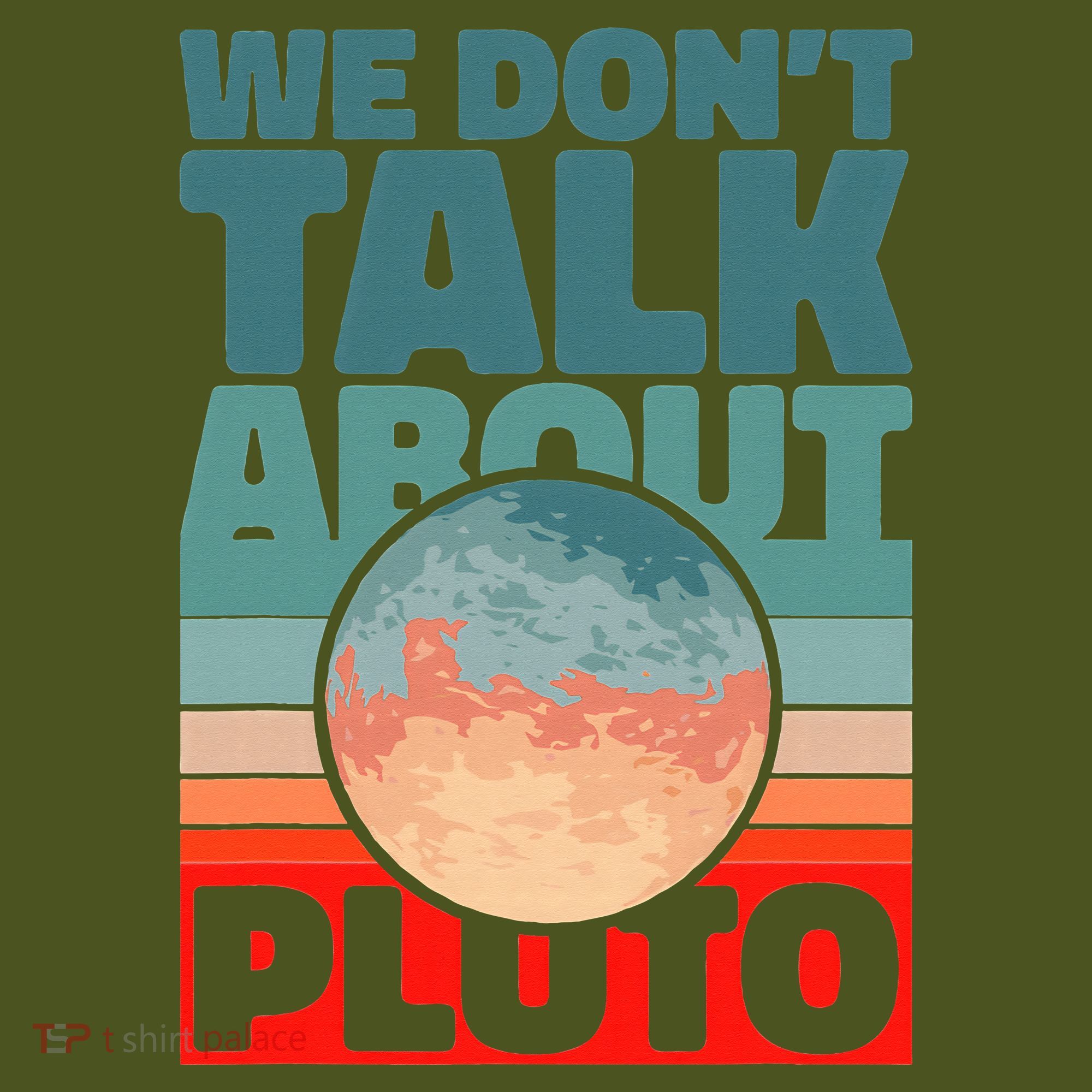 Planets We don't talk about pluto funny astronaut The Baniff Cuffed Pom Beanie