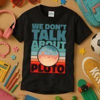 Planets We don't talk about pluto Kids T-Shirt thumb 3