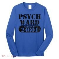 Psych Ward Escaped Funnytal Patient Halloween Costume Long Sleeve Shirt thumb 0