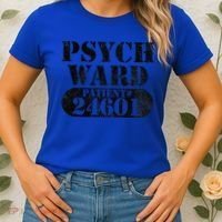 Psych Ward Escaped Funnytal Patient Halloween Costume Women's T-Shirt thumb 2