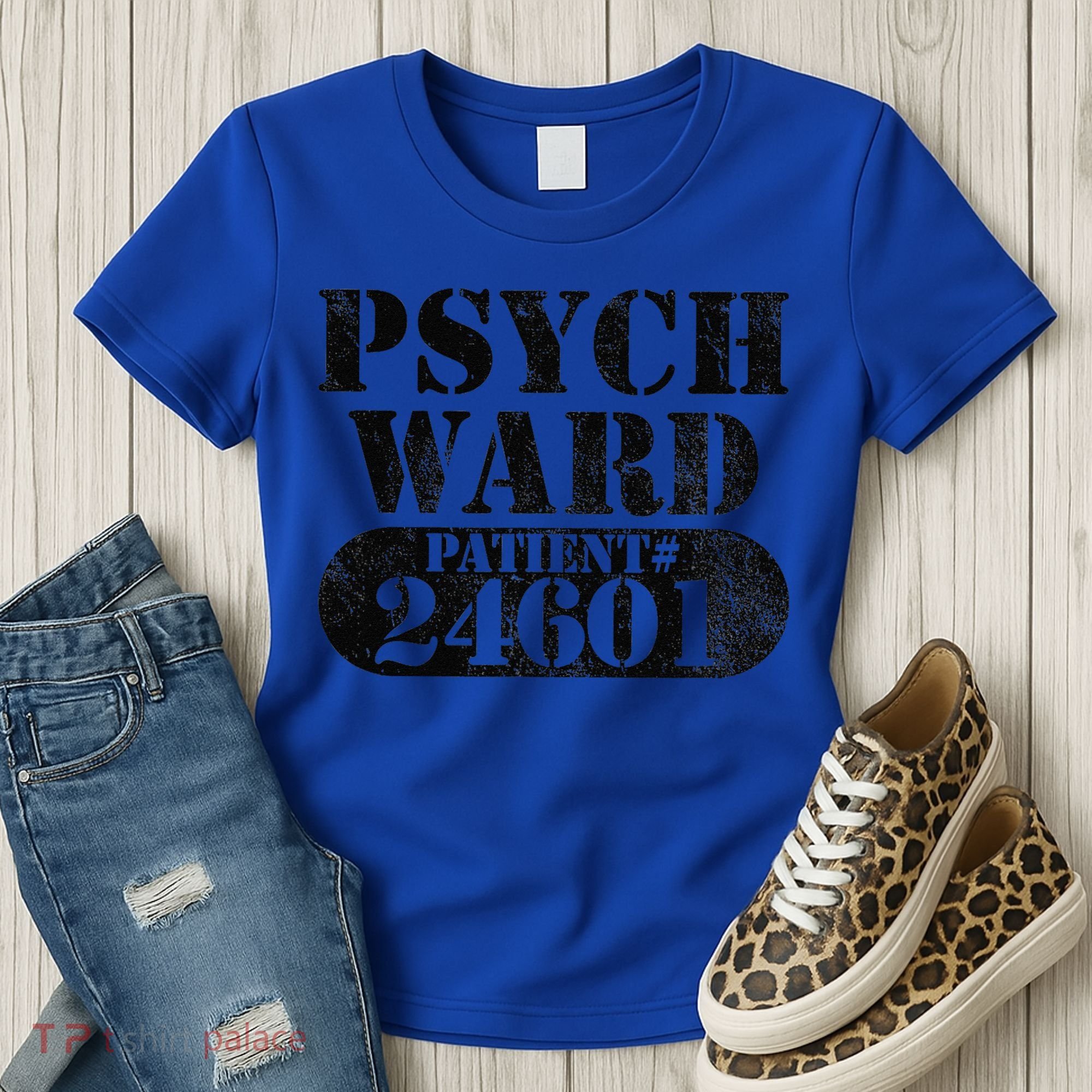 Psych Ward Escaped Funnytal Patient Halloween Costume Women's T-Shirt