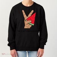 Palestine Watermelon Flag Support Gaza & Freedom! Women's Sweatshirt thumb 0
