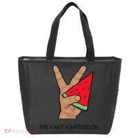 Palestine Watermelon Flag Support Gaza & Freedom! Tote Bag thumb 0