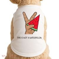 Palestine Watermelon Flag Support Gaza & Freedom! Doggie Tank thumb 0