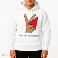 Palestine Watermelon Flag Support Gaza & Freedom! Hoodie thumb 2