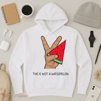 Palestine Watermelon Flag Support Gaza & Freedom! Hoodie thumb 3