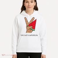 Palestine Watermelon Flag Support Gaza & Freedom! Hoodie thumb 5