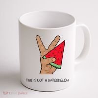 Palestine Watermelon Flag Support Gaza & Freedom! Coffee Mug thumb 1