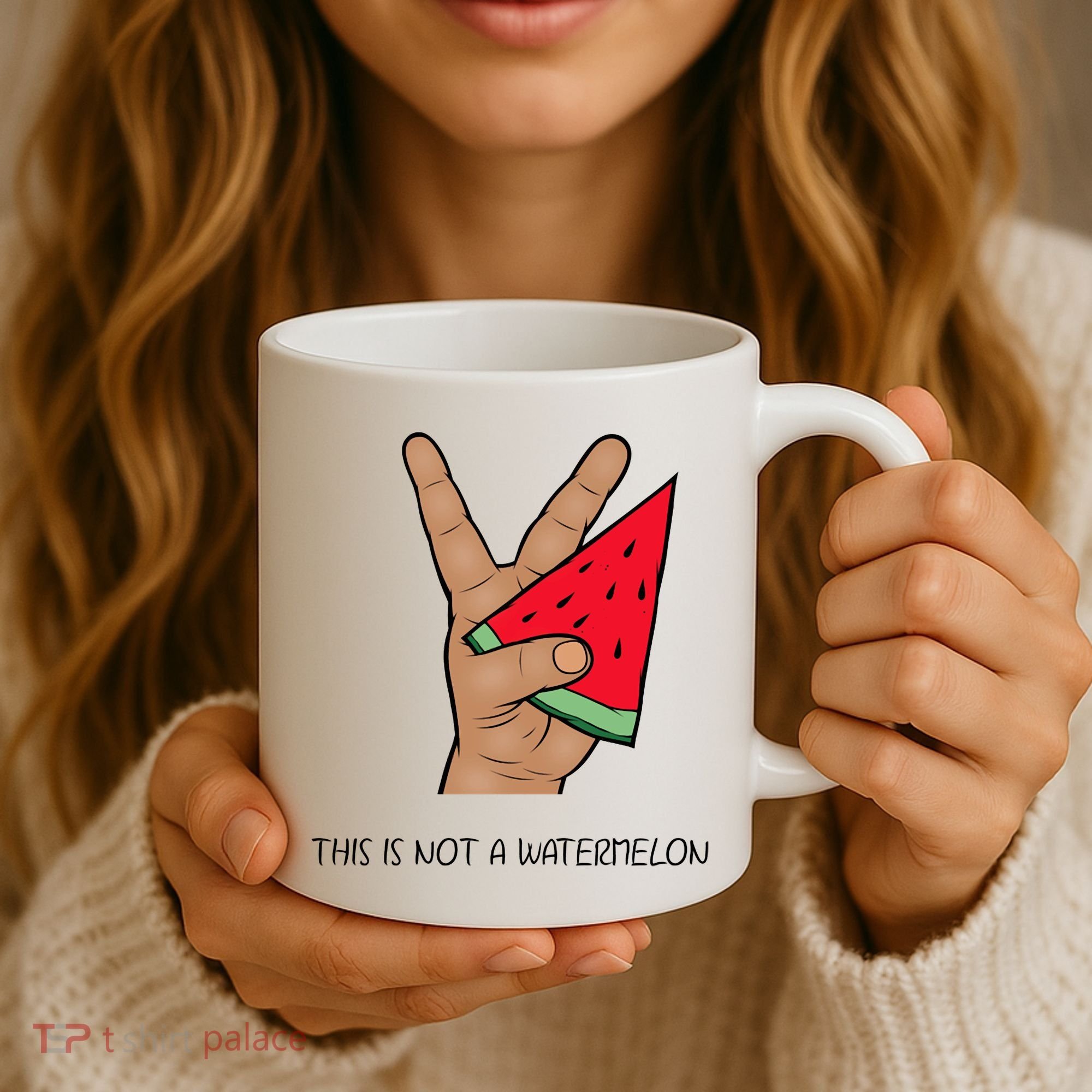 Palestine Watermelon Flag Support Gaza & Freedom! Coffee Mug