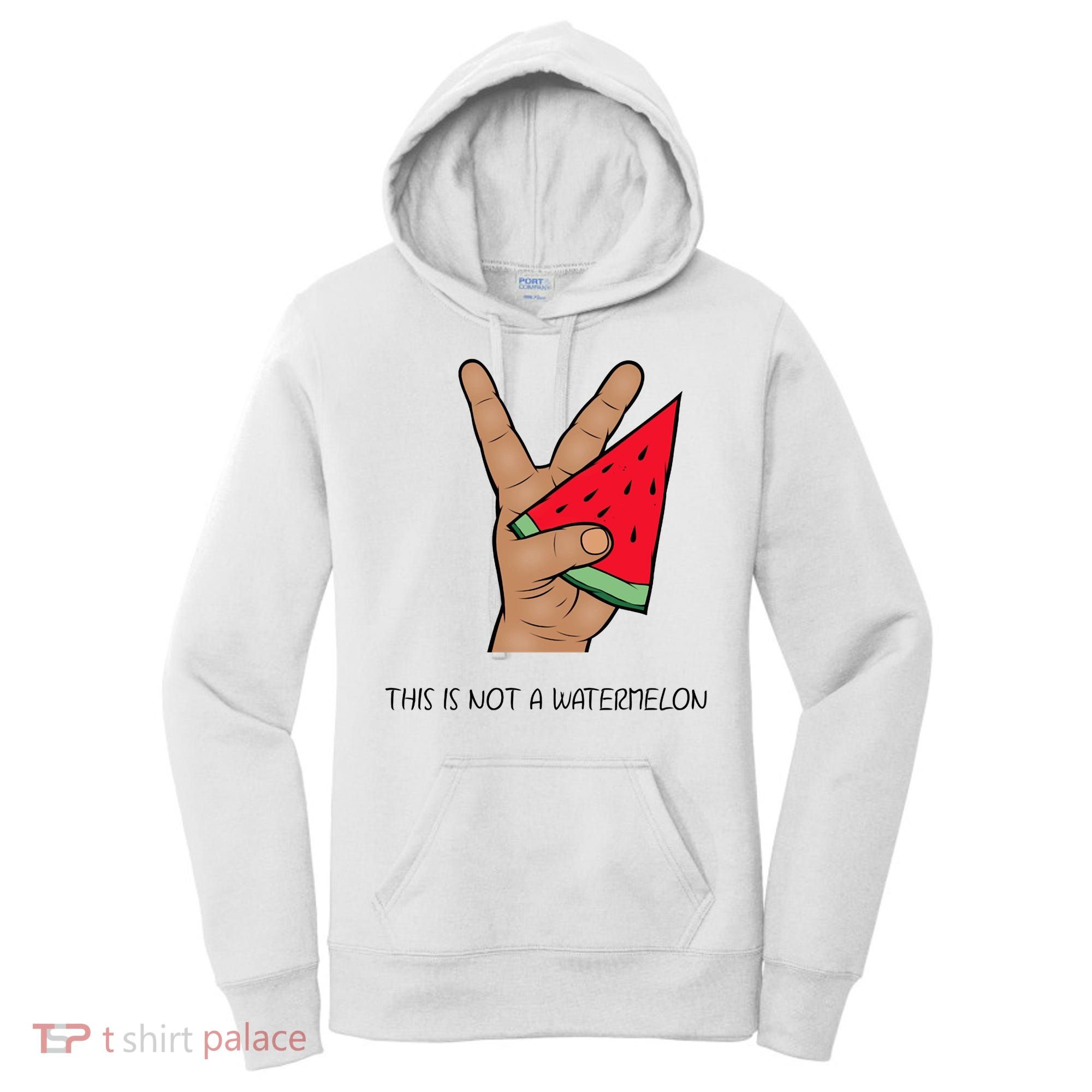 Palestine Watermelon Flag Support Gaza & Freedom! Women's Hoodie