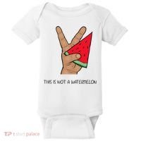 Palestine Watermelon Flag Support Gaza & Freedom! Baby Bodysuit thumb 0