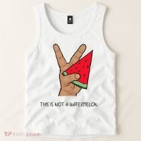 Palestine Watermelon Flag Support Gaza & Freedom! Tank Top thumb 2